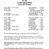 Schließzeitenkalender 2025/2026